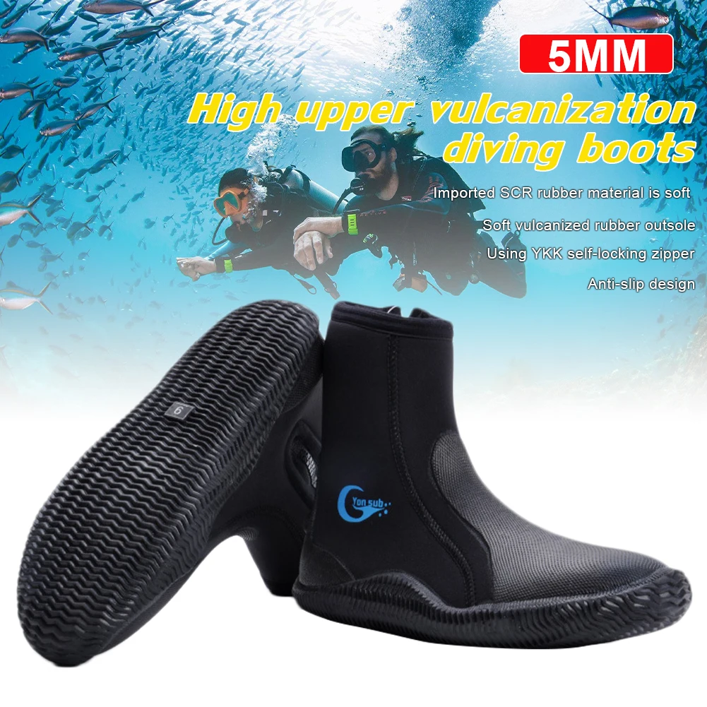 New 5mm Neoprene Boots Diving Socks Snorkeling Rafting Non-Slip Rubber Sole High Rise Diving Boots for Adult Diving Shoes Scuba
New 5mm Neoprene Boots Diving Socks Snorkeling Rafting Non-Slip Rubber Sole High Rise Diving Boots for Adult Diving Shoes Scuba