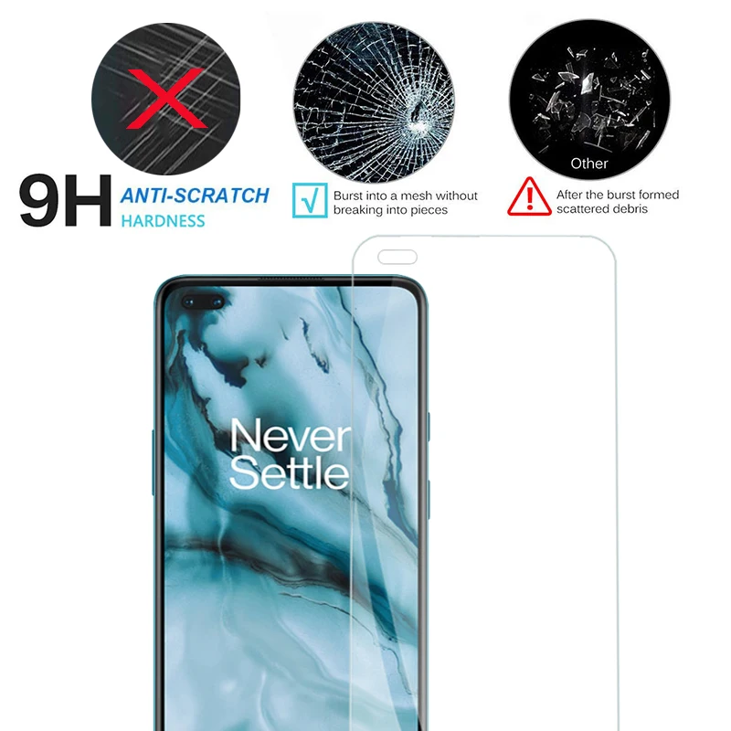 2в1 Закаленное стекло протектор экрана для Oneplus Nord on oneplus 7 7t 6t 5 5t 3t с пленкой