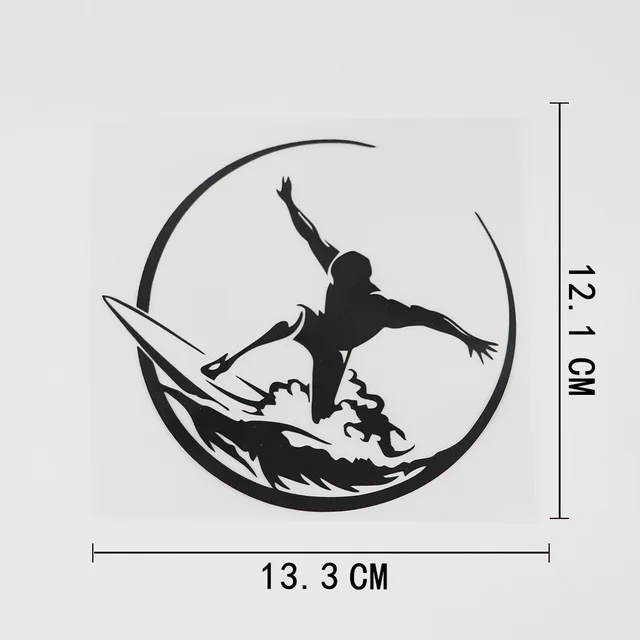 13.3CMX12.1CM Surf Surfing Extreme Sport Decal Vinyl Car Sticker Black/Silver
13.3CMX12.1CM Surf Surfing Extreme Sport Decal Vinyl Car Sticker Black/Silver