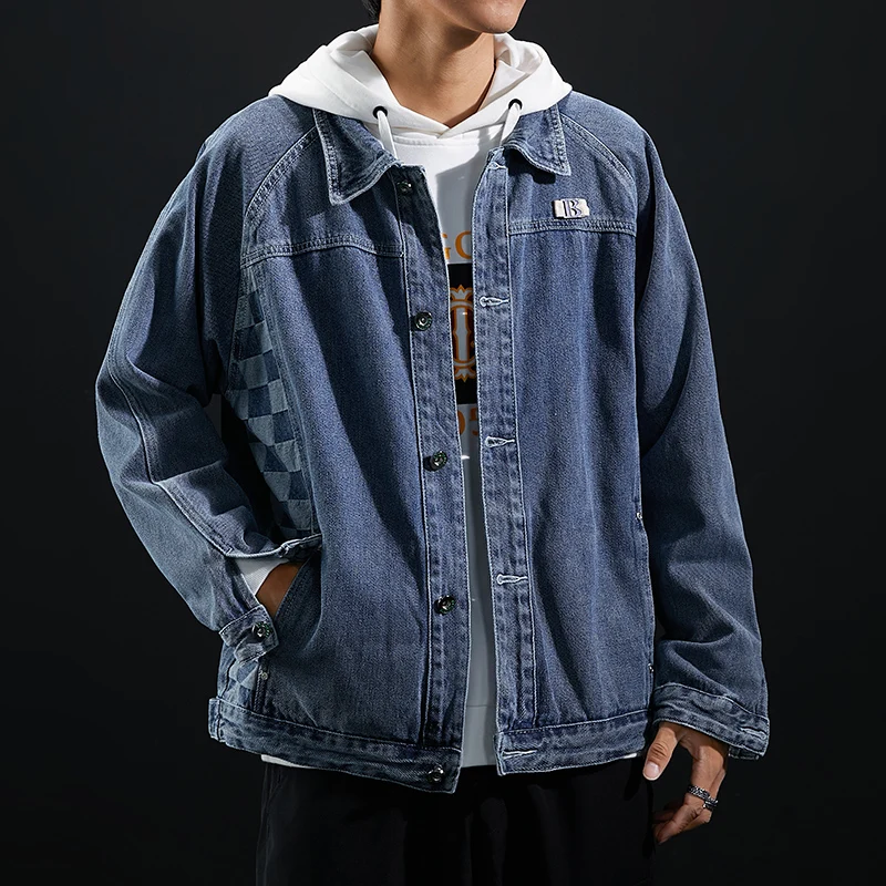 Men's spring jacket harajuku Outerwear Windbreaker baseball varsity Denim jackets Coat clothing
Men's spring jacket harajuku Outerwear Windbreaker baseball varsity Denim jackets Coat clothing
