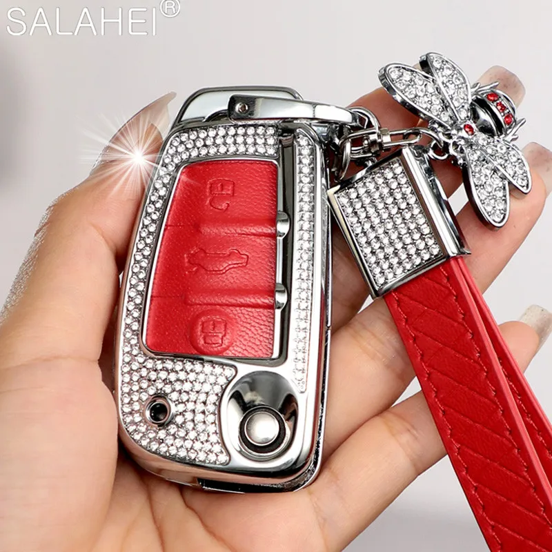 Crystal Car Key Case For Audi A1 A3 A4 A5 A6 A6L A7 A8 8L 8P 8V B6 B7 B8 C5 C6 C8 4F R8 RS3 Q3 Q7 Q8 E-tron D5 2018 TT S3 S5 S7
Crystal Car Key Case For Audi A1 A3 A4 A5 A6 A6L A7 A8 8L 8P 8V B6 B7 B8 C5 C6 C8 4F R8 RS3 Q3 Q7 Q8 E-tron D5 2018 TT S3 S5 S7