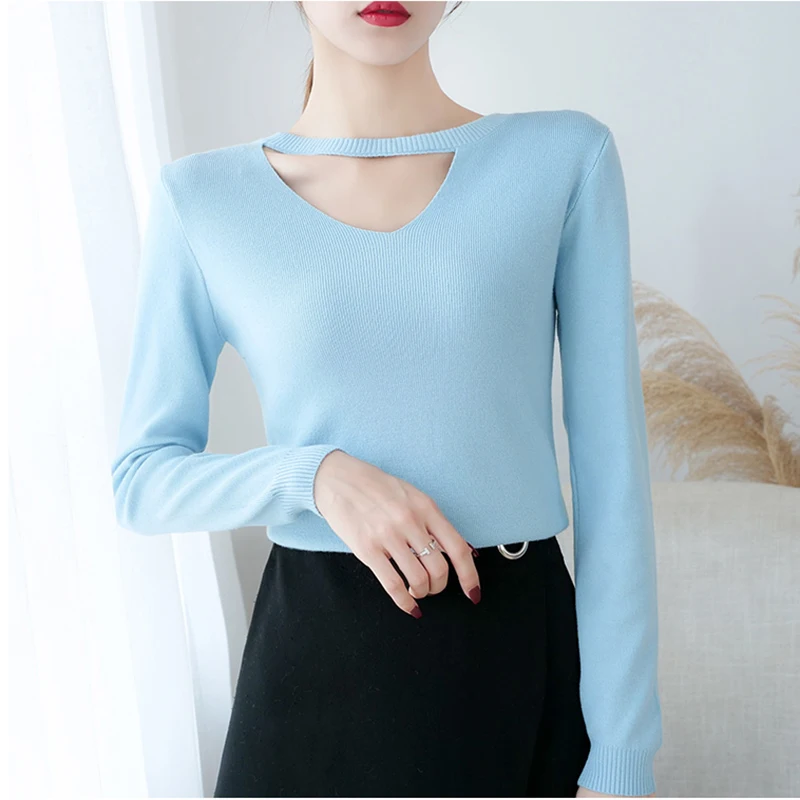 Осень-зима Основные Тонкий свитер повседневные женские пуловеры с v-образным вырезом с длинным рукавом t-рубашка кофта теплый вязаный свите...
Осень-зима Основные Тонкий свитер повседневные женские пуловеры с v-образным вырезом с длинным рукавом t-рубашка кофта теплый вязаный свите...