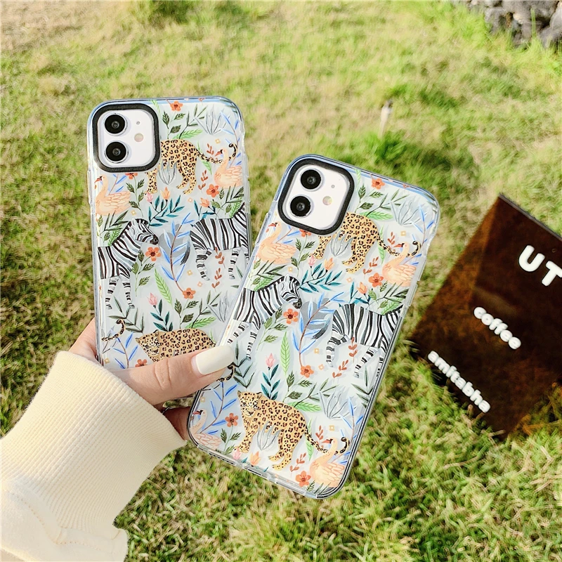 Cartoon Flowers Leopard Phone Cases For iPhone 12 Mini 11 Pro MAX Thicken Tpu Cover Case For iPhone 7 8 Plus X XS MAX XR SE 2020
Cartoon Flowers Leopard Phone Cases For iPhone 12 Mini 11 Pro MAX Thicken Tpu Cover Case For iPhone 7 8 Plus X XS MAX XR SE 2020
