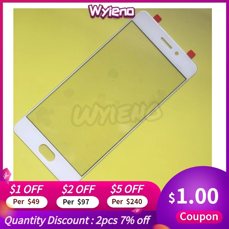 

Wyieno 10Pcs/Lot Pro7 Front Glass Panel For Meizu Pro7 Glass Lens Screen ( Not Touch Sensor Digitizer )Tracking