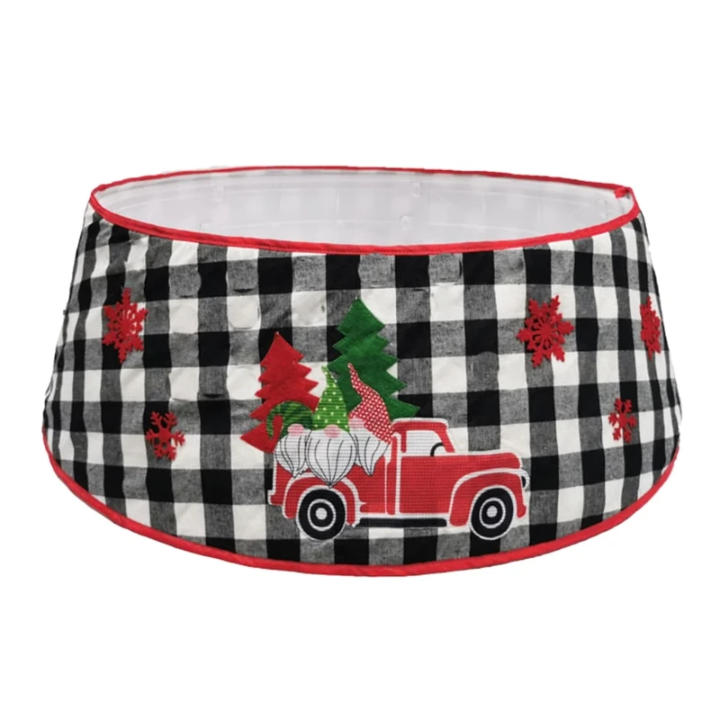 30 Inch Christmas Tree Skirt Black White Plaid Base Collar Around Xmas Decor New 2020
30 Inch Christmas Tree Skirt Black White Plaid Base Collar Around Xmas Decor New 2020
