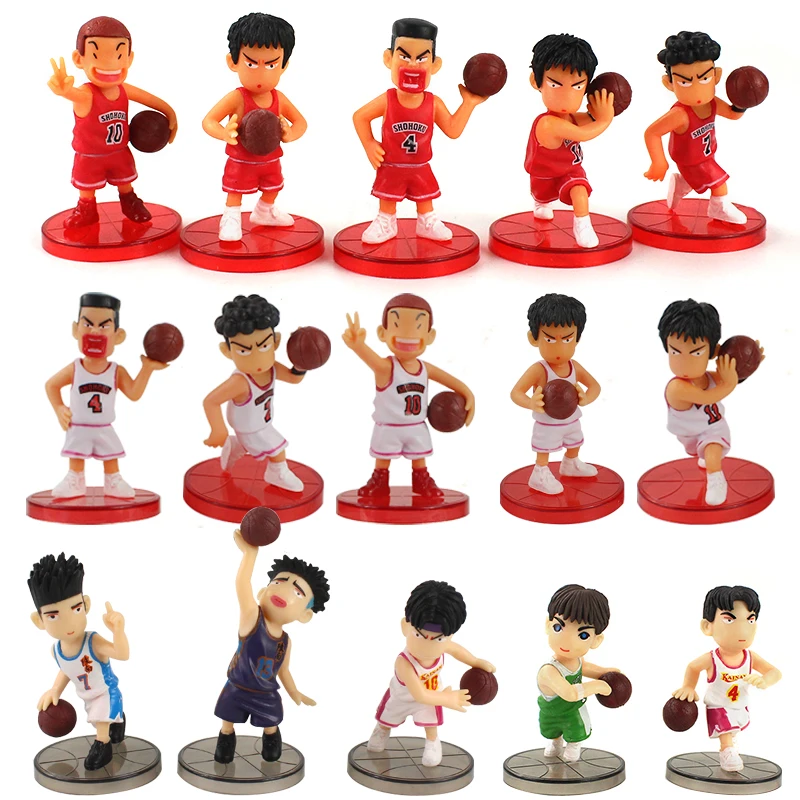 Фигурки баскетбольных игроков SLAM DUNK Shohoku, 15 шт./компл., игрушки, игрушки-модели Аниме ханамичи рукава, Акаги, Мияги, мицуй, хисси
Фигурки баскетбольных игроков SLAM DUNK Shohoku, 15 шт./компл., игрушки, игрушки-модели Аниме ханамичи рукава, Акаги, Мияги, мицуй, хисси