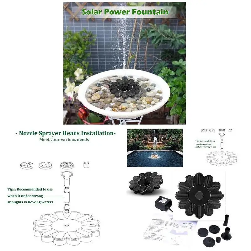 

Micro Floating Solar Water Fountain Pump Suspension Decoration For Garden Outdoor Tuin Decoratie Fuente De Agua Fontaine Solaire