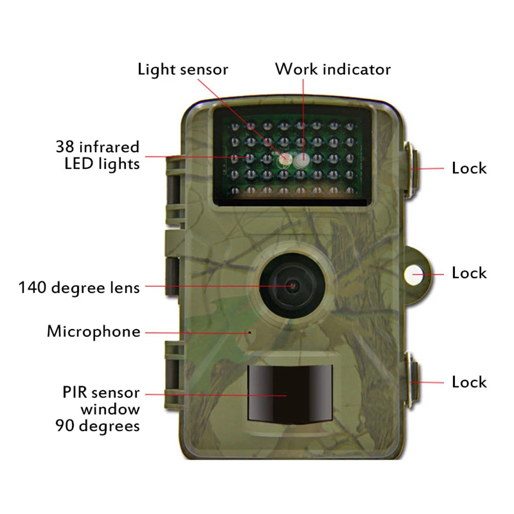 Wildlife Trail DL-01Camera Waterproof 1080P Infrared Hunting Game Camera with Night Vision Wireless Surveillance Tracking Camera
Wildlife Trail DL-01Camera Waterproof 1080P Infrared Hunting Game Camera with Night Vision Wireless Surveillance Tracking Camera