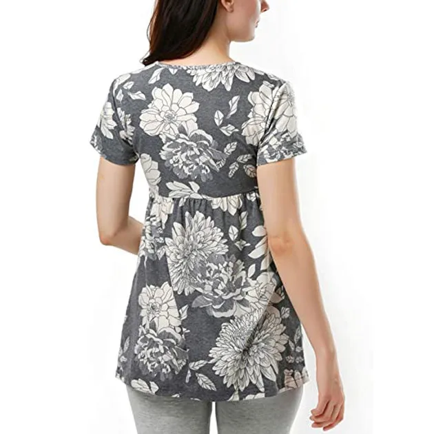 Maternity T-shirts Clothes Pregnant Women Fashion Flower Print Nursing Tops Pregnancy T-shirt Women Casual Maternity Clothing
Maternity T-shirts Clothes Pregnant Women Fashion Flower Print Nursing Tops Pregnancy T-shirt Women Casual Maternity Clothing
