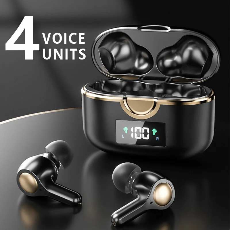 Wireless Headphones Bluetooth V5.0 Earphone Double Units 4 Speaker Music Headset Sport Earbud Volume control HD Call With Mic
Wireless Headphones Bluetooth V5.0 Earphone Double Units 4 Speaker Music Headset Sport Earbud Volume control HD Call With Mic