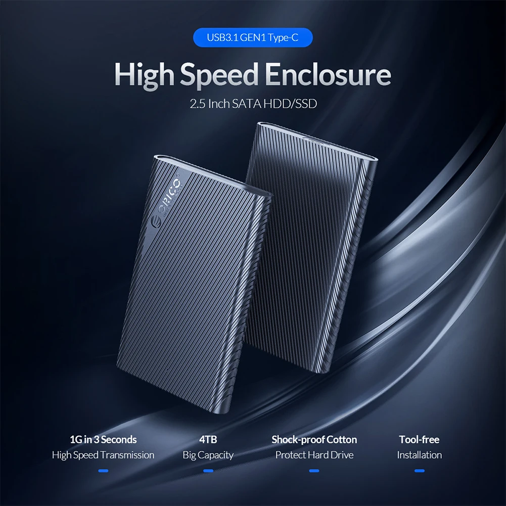2.5 Inch HDD Case SATA to USB 3.1 4TB HDD SSD Enclosure Support External HD External Hard Disk Box for 7-9.5mm HDD Box
2.5 Inch HDD Case SATA to USB 3.1 4TB HDD SSD Enclosure Support External HD External Hard Disk Box for 7-9.5mm HDD Box