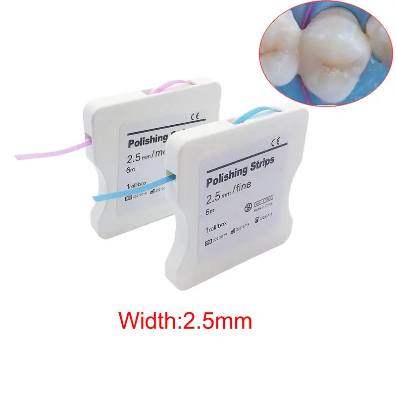 Полоски полировальные Autoclavable для полировки зубов, полоски полимерные для шлифовки между зубами, ширина шлифовки 2,5 мм, полоски для отбелива... 
Полоски полировальные Autoclavable для полировки зубов, полоски полимерные для шлифовки между зубами, ширина шлифовки 2,5 мм, полоски для отбелива...