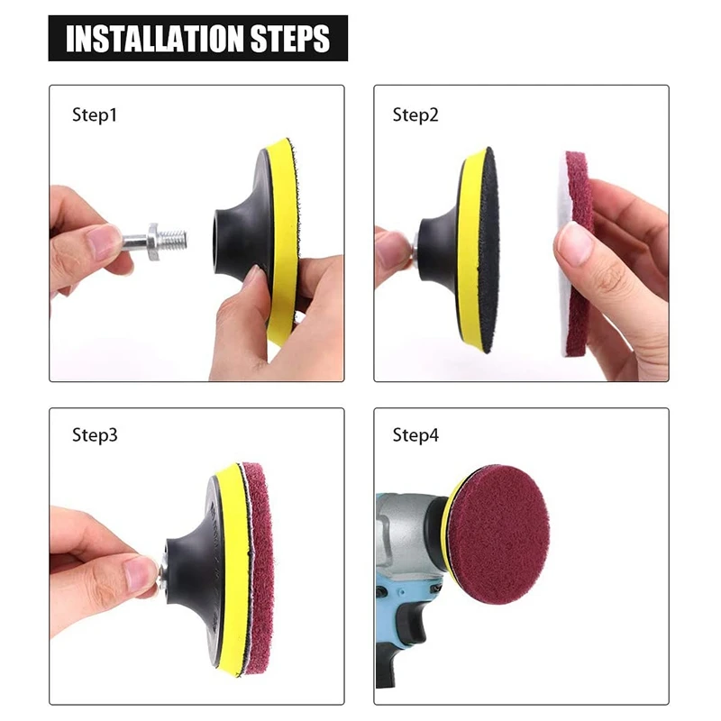 Promotion! 11Pcs Power Scrubber Brush Set Polishing Pad for Drill Powered Brush Tile Scrubber Scouring Pads Cleaning Tool
Promotion! 11Pcs Power Scrubber Brush Set Polishing Pad for Drill Powered Brush Tile Scrubber Scouring Pads Cleaning Tool