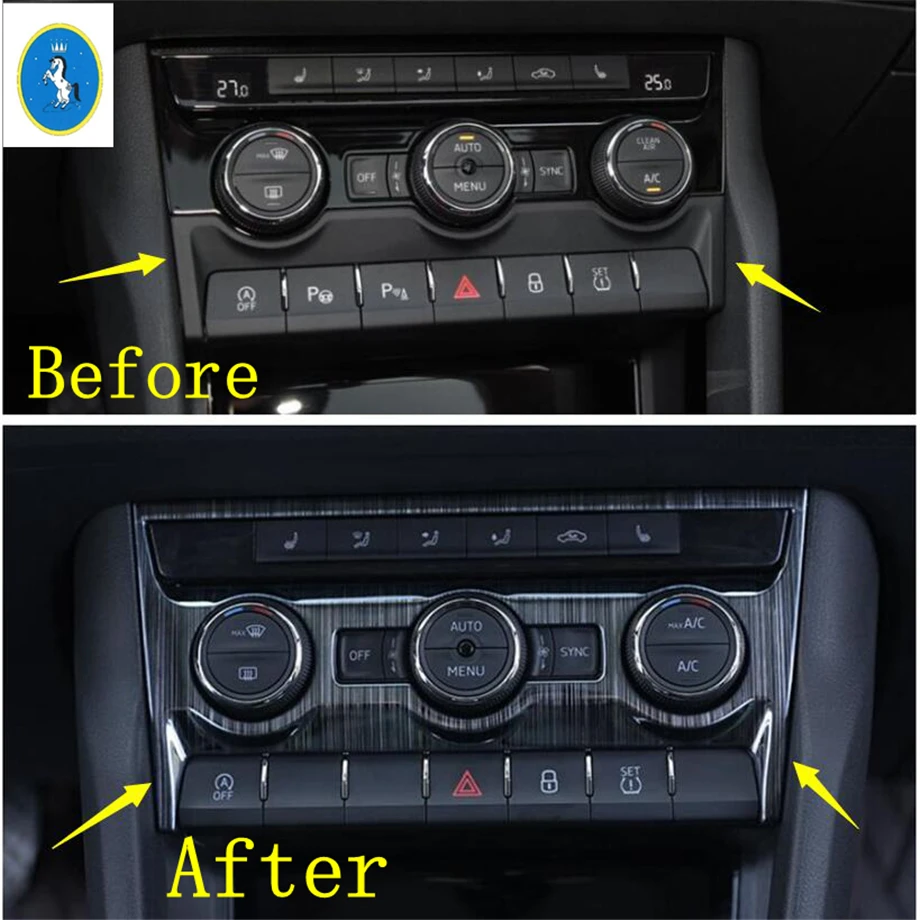 Middle Control Air Conditioning Panel Cover Trim Fit For Skoda Kodiaq 2017 - 2022 Black Brushed / Interior Accessories
Middle Control Air Conditioning Panel Cover Trim Fit For Skoda Kodiaq 2017 - 2022 Black Brushed / Interior Accessories