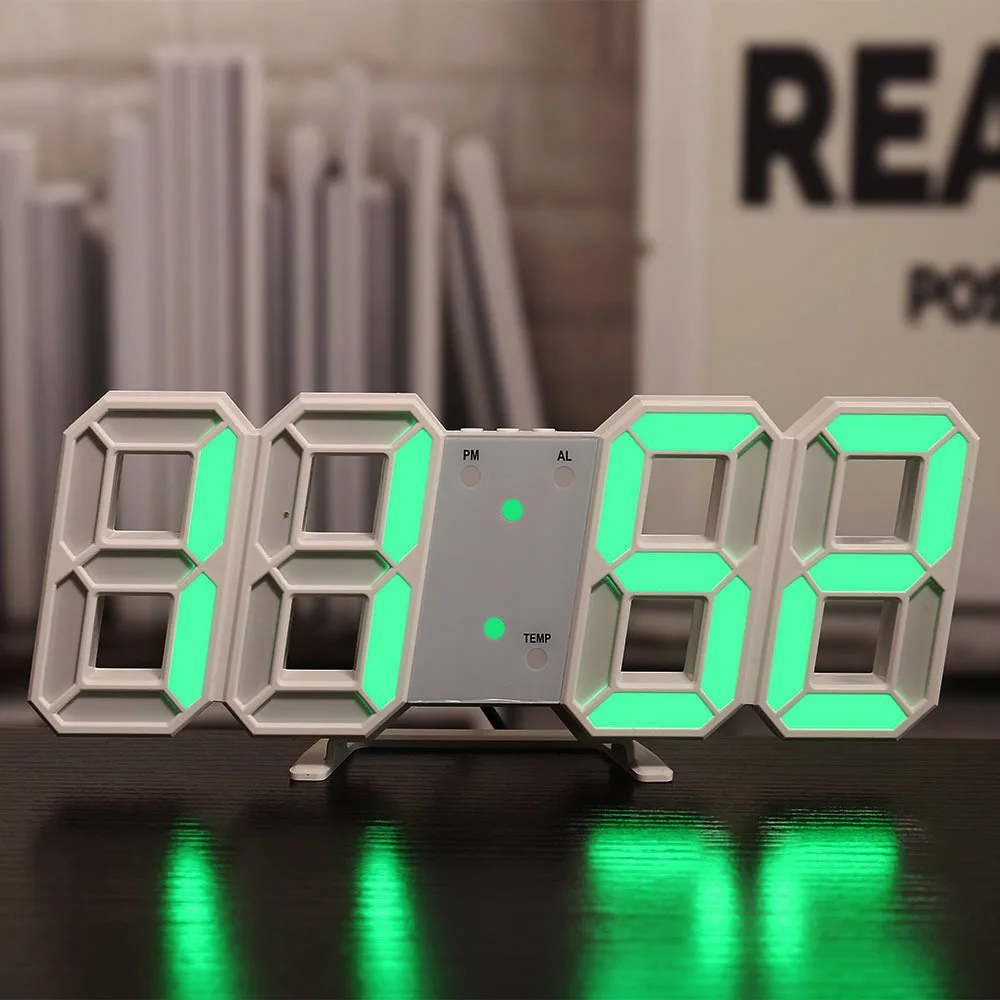LED Digital 3D Wall Clock USB Electronic Alarm Clocks Date Temperature Automatic Backlight Table Desktop Clock Home Decoration
LED Digital 3D Wall Clock USB Electronic Alarm Clocks Date Temperature Automatic Backlight Table Desktop Clock Home Decoration