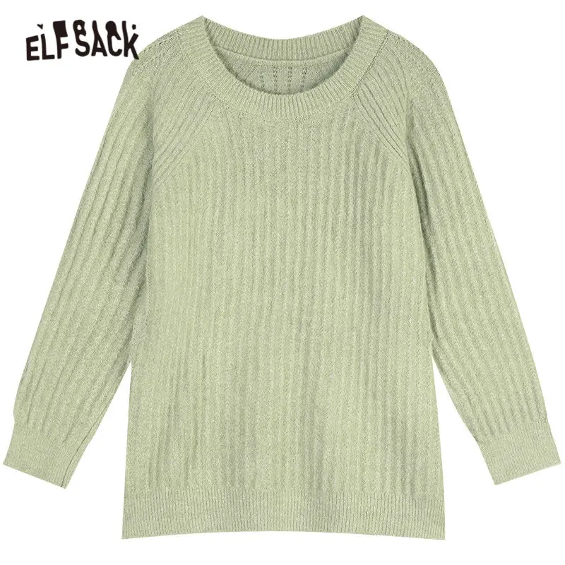 ELFSACK Multicolor Solid Loose Casual Women Pullover Sweaters,2020 Autumn ELF Pure Minimalist Korean Ladies Basic Daily Soft Top
ELFSACK Multicolor Solid Loose Casual Women Pullover Sweaters,2020 Autumn ELF Pure Minimalist Korean Ladies Basic Daily Soft Top