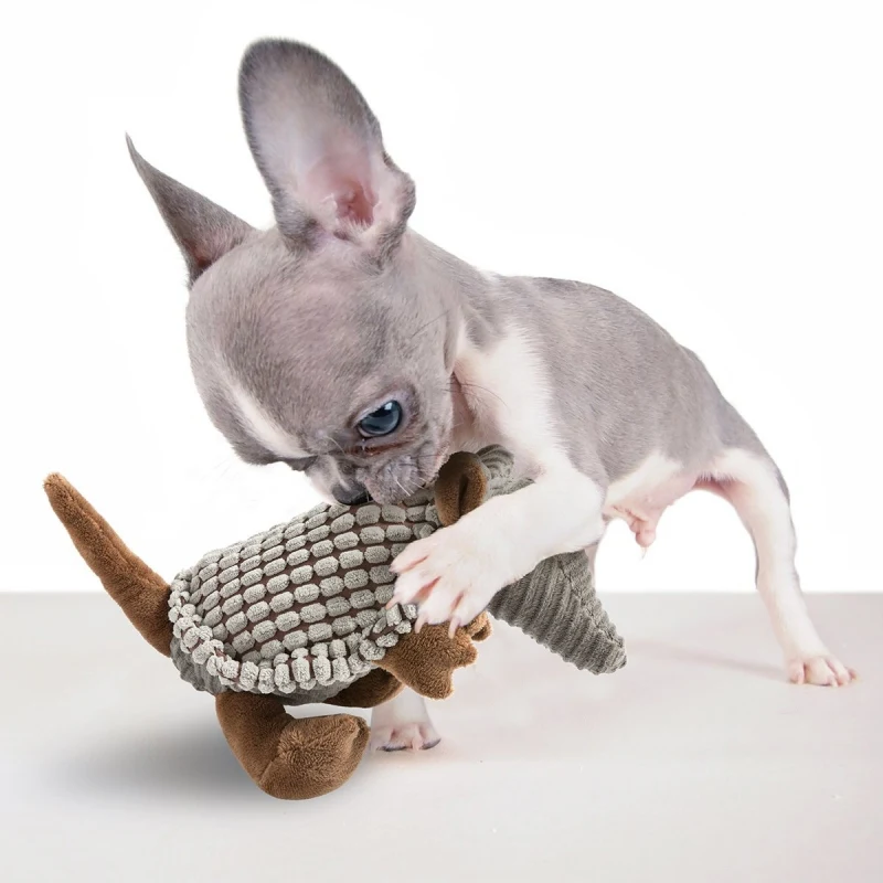 Детская плюшевая игрушка милый мультяшный Armadillo пищалка интерактивная игра
