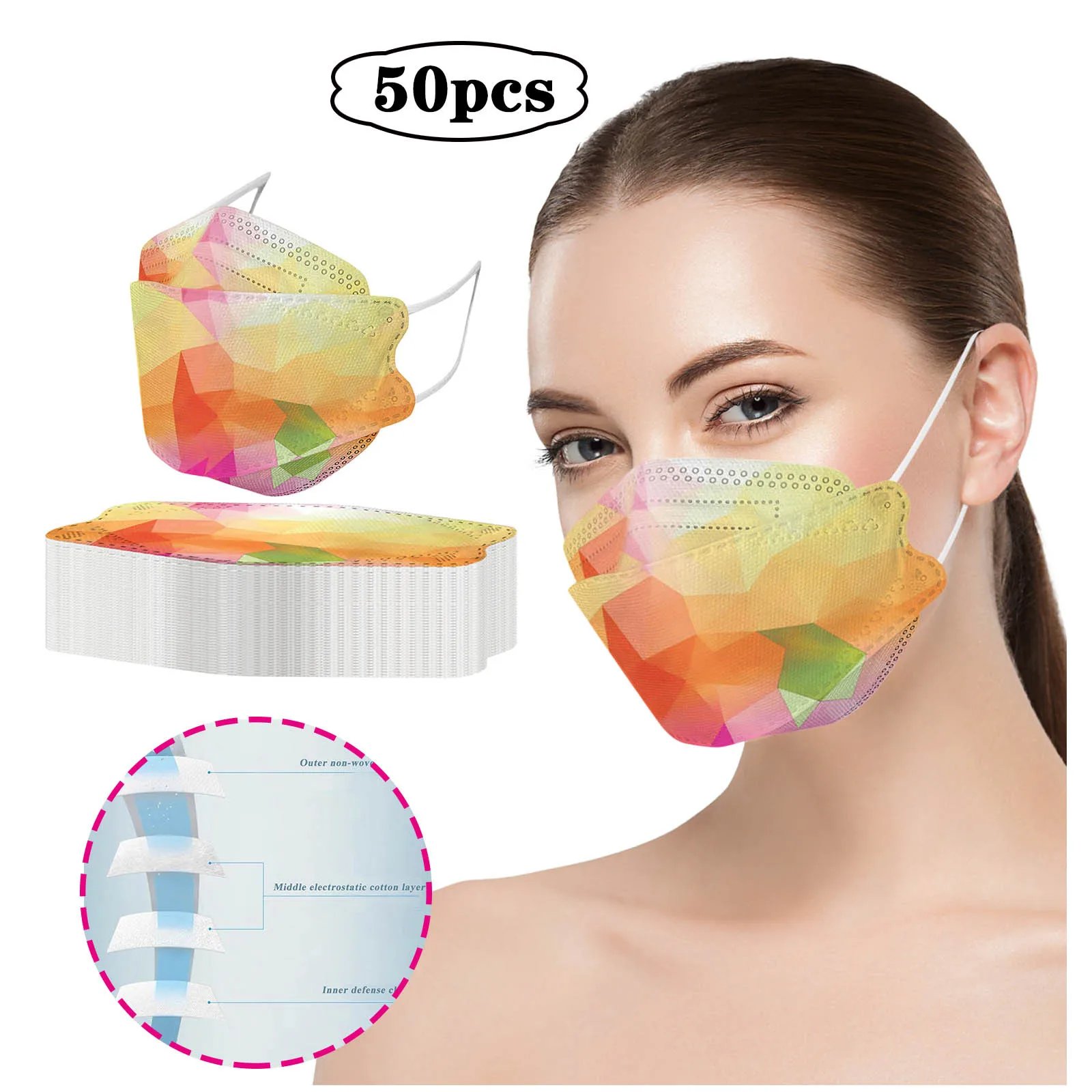 50pc Designer Face Masks For Protection Adult Reuse 4ply Dustproof Pm2.5 Masks Adjustable Mouth Cover Decoration
50pc Designer Face Masks For Protection Adult Reuse 4ply Dustproof Pm2.5 Masks Adjustable Mouth Cover Decoration