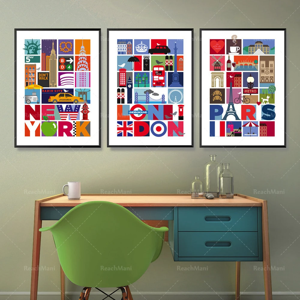 City name printing, triple wall art, city travel prints, New York poster prints, London art prints wall art nursery decoration
City name printing, triple wall art, city travel prints, New York poster prints, London art prints wall art nursery decoration