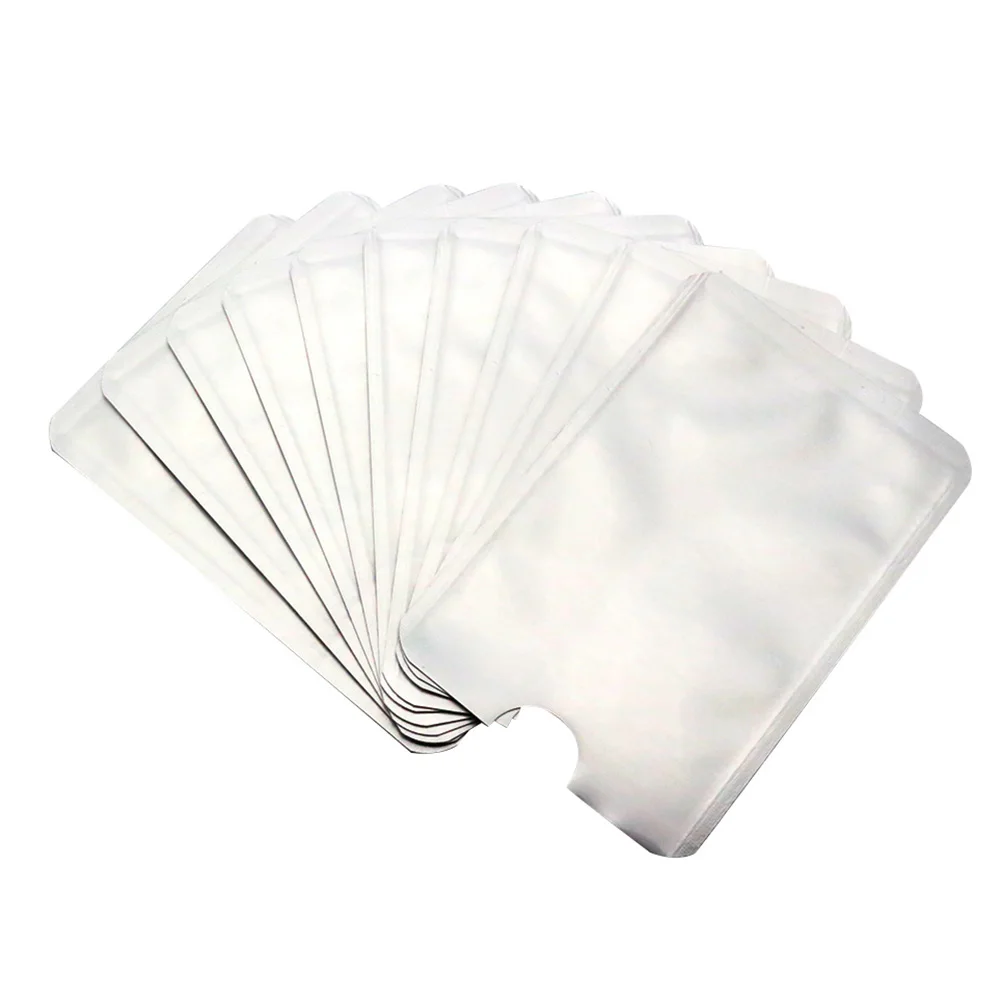 10Pcs Aluminium foil Credit Card Protector Blocking Cardholder Sleeve Skin Case Covers Protection Bank Card Case
10Pcs Aluminium foil Credit Card Protector Blocking Cardholder Sleeve Skin Case Covers Protection Bank Card Case