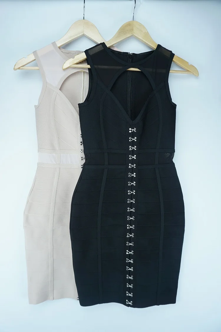 Bandage Dress Black Mini Dresses Sheath Hip Dress Metal Women Hollow Out Sexy Celebrity Vestidos Cocktail Party Night
Bandage Dress Black Mini Dresses Sheath Hip Dress Metal Women Hollow Out Sexy Celebrity Vestidos Cocktail Party Night