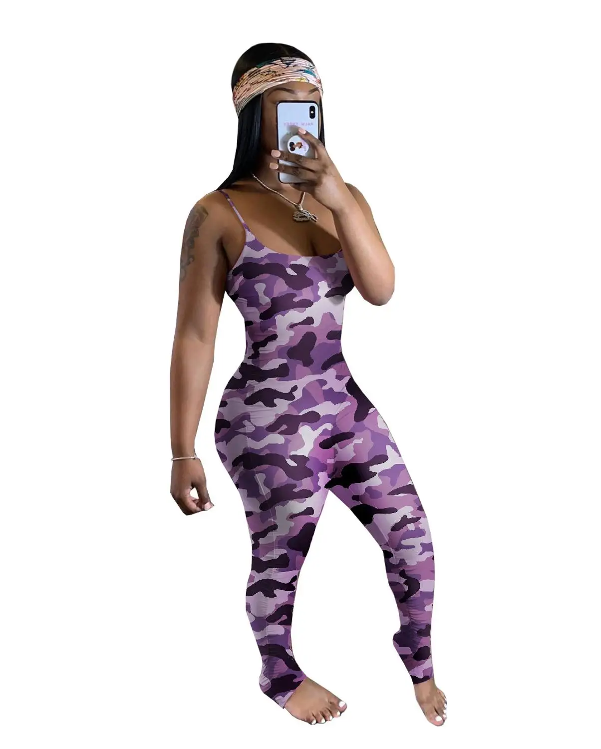 The new slim sport jumpsuit is a long sexy one-piece with a printed pleated catsuit and suspenders covering the hips
The new slim sport jumpsuit is a long sexy one-piece with a printed pleated catsuit and suspenders covering the hips
