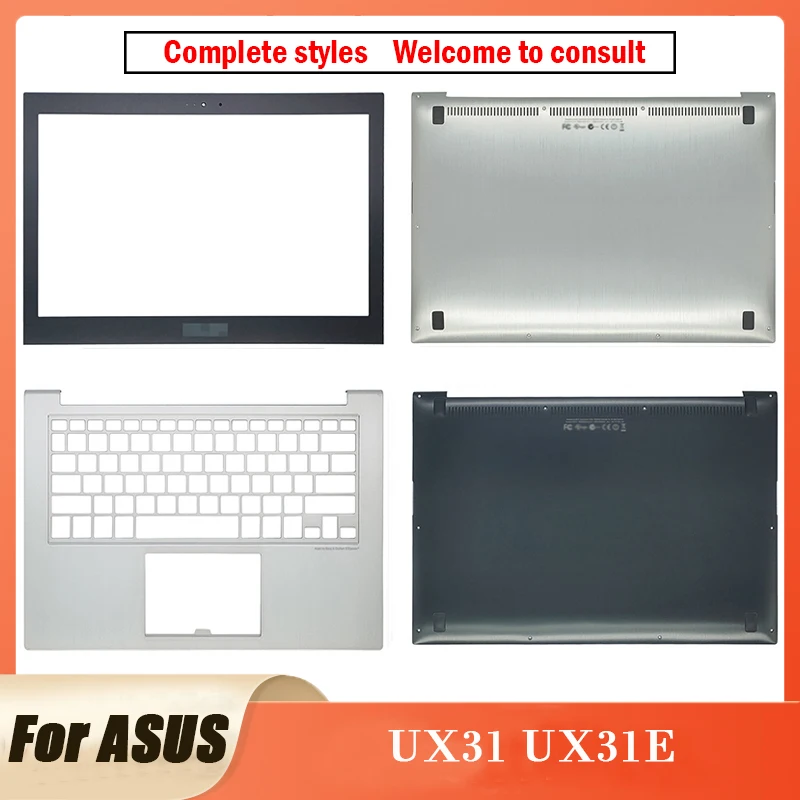 NEW For ASUS UX31 UX31E Laptop Case Front Bezel/Palmrest/Bottom Case Upper Top Back Cover Silver/Black 13.3 In ASUS UX31 UX31E
NEW For ASUS UX31 UX31E Laptop Case Front Bezel/Palmrest/Bottom Case Upper Top Back Cover Silver/Black 13.3 In ASUS UX31 UX31E