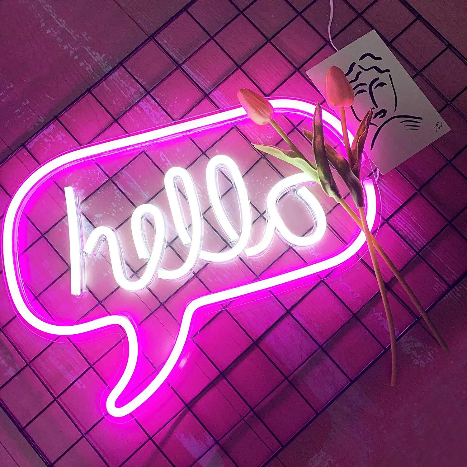 Sign Holiday Decor Xmas Art Bedroom Game Decoration Wall For Hello Room Light Neon Alien Neon Hello Backboard Modeling Light
Sign Holiday Decor Xmas Art Bedroom Game Decoration Wall For Hello Room Light Neon Alien Neon Hello Backboard Modeling Light