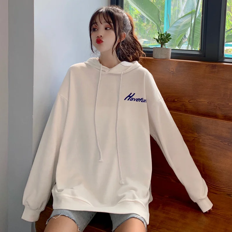 Женские толстовки с капюшоном; Повседневная одежда Ins ультра-огонь с капюшоном свободный свитер Женская мода толстовка с буквами женские ко... 
Женские толстовки с капюшоном; Повседневная одежда Ins ультра-огонь с капюшоном свободный свитер Женская мода толстовка с буквами женские ко...