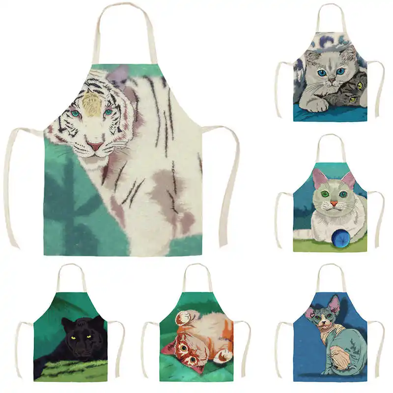 Water painted animal apron adult kids kitchen linen printing household cleaning household cooking antifouling apron
Water painted animal apron adult kids kitchen linen printing household cleaning household cooking antifouling apron