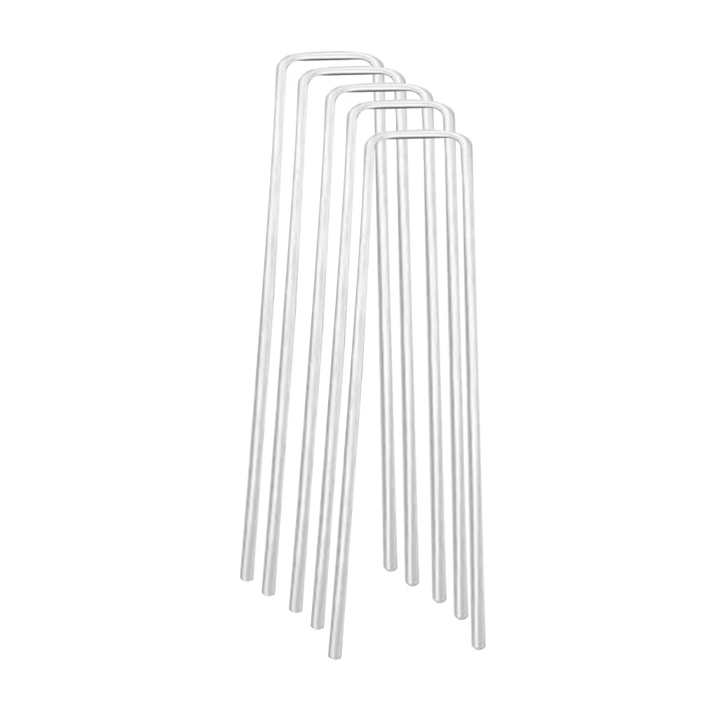 100Pcs U-shape Galvanized Ground Nails Fixing Nails Lawn Gardening Nails for Home Outdoor (2.5mm x 40mm x 100mm)
100Pcs U-shape Galvanized Ground Nails Fixing Nails Lawn Gardening Nails for Home Outdoor (2.5mm x 40mm x 100mm)