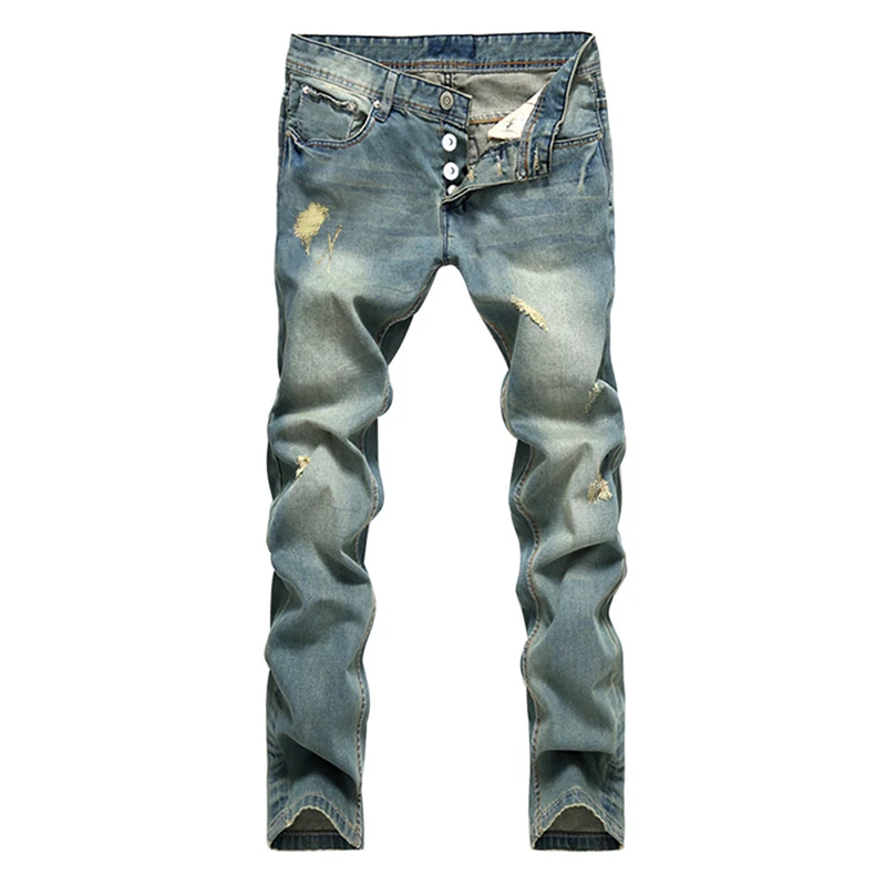 Cross Border Supply Jeans Men's Straight Tube Light Color Nostalgic Button Hole Men's New Hot Selling Jeans Pants
Cross Border Supply Jeans Men's Straight Tube Light Color Nostalgic Button Hole Men's New Hot Selling Jeans Pants