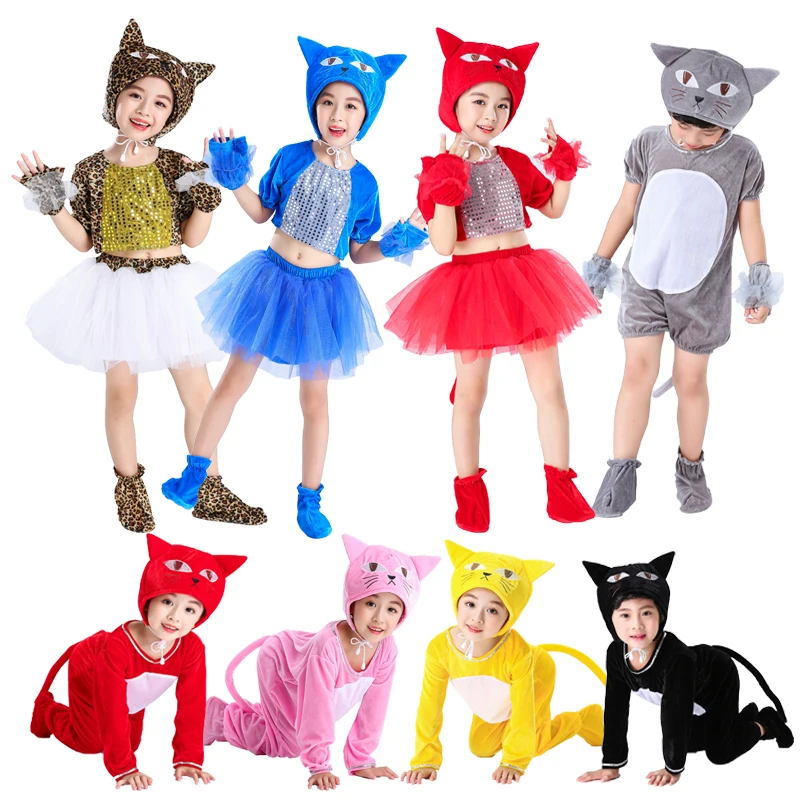 Halloween Party Kids Animal Cosplay Costumes Cute Boys Girls Kitty Mouse Role Play Kit Accessories Carnival Stage Performance
Halloween Party Kids Animal Cosplay Costumes Cute Boys Girls Kitty Mouse Role Play Kit Accessories Carnival Stage Performance