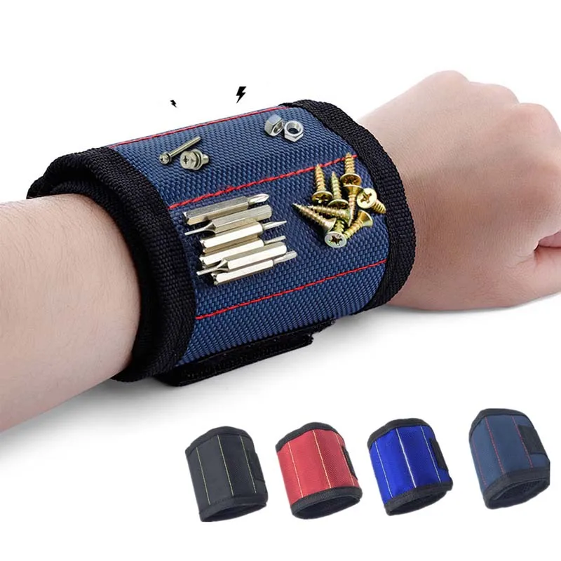 Magnetic Wristband Portable Tool Bag with 3 Magnet Electrician Wrist Tool Belt Screws Nails Drill Bits Bracelet for Repair Tool
Magnetic Wristband Portable Tool Bag with 3 Magnet Electrician Wrist Tool Belt Screws Nails Drill Bits Bracelet for Repair Tool