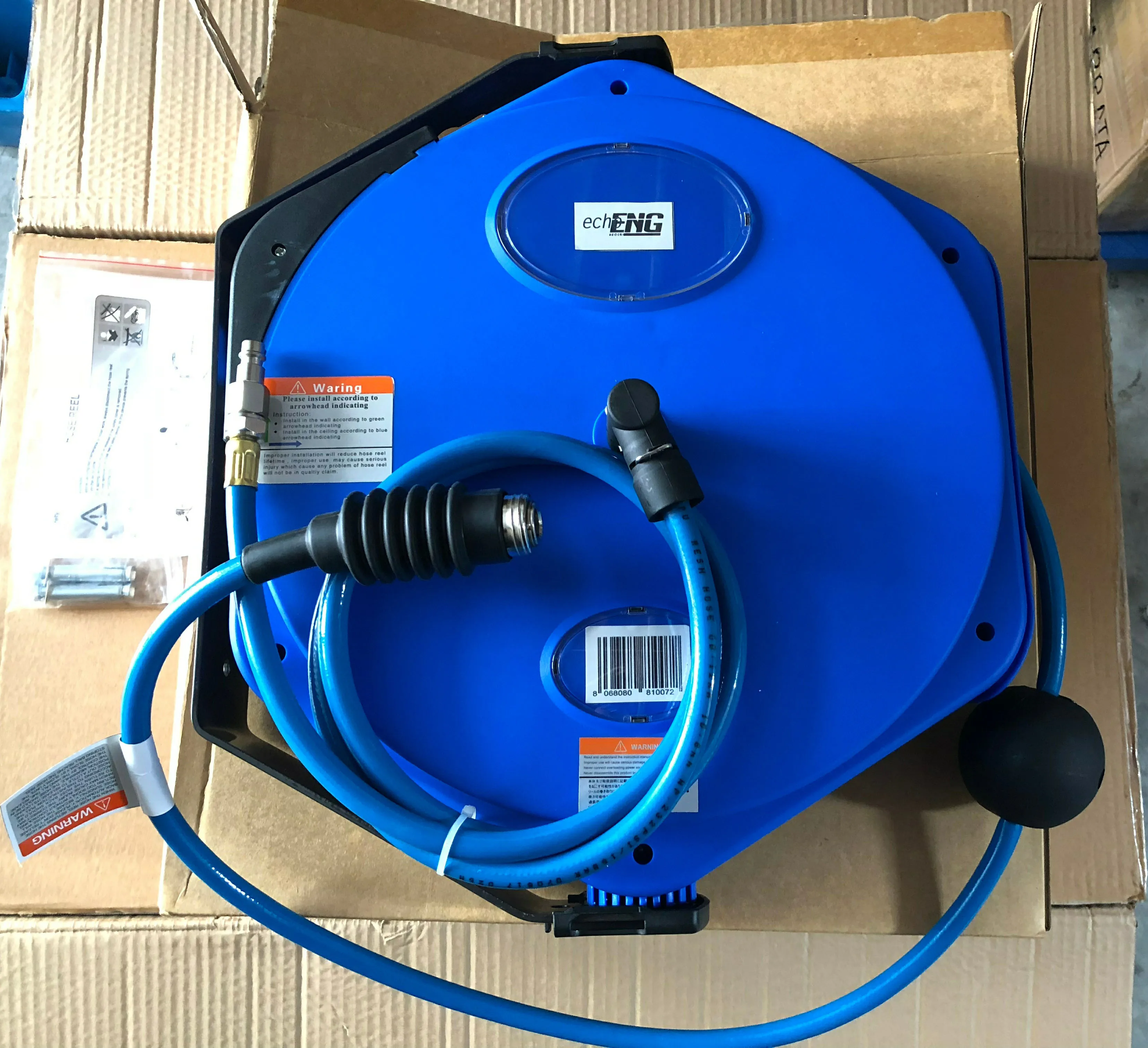 stock PU Air Hose Reel wall mounted auto rewind hose reel HR02 with Euro quick coupler
stock PU Air Hose Reel wall mounted auto rewind hose reel HR02 with Euro quick coupler