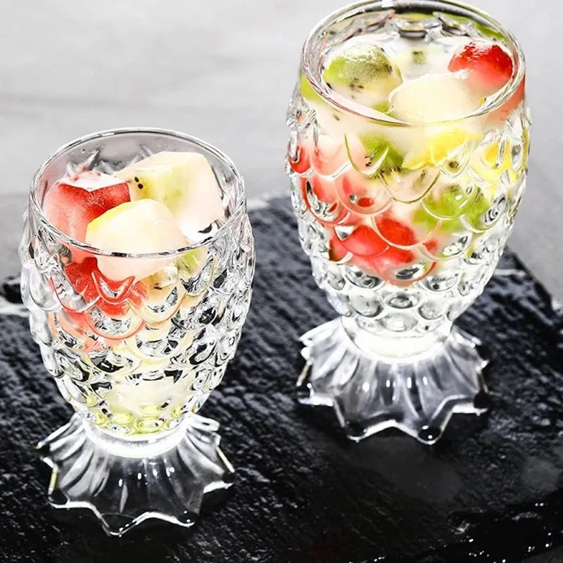 Fashion Mermaid Glass Fish Scale Pattern Goblet Transparent Red Wine Tea Glasses Cartoon Juice Pineapple Water Cup 225ml
Fashion Mermaid Glass Fish Scale Pattern Goblet Transparent Red Wine Tea Glasses Cartoon Juice Pineapple Water Cup 225ml