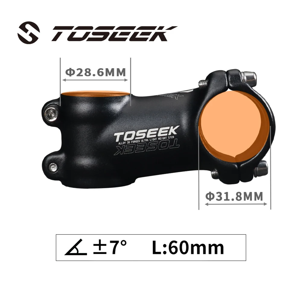 TOSEEK Aluminum Bike Stem MTB Road Folding Bike ±7° Handlebar Stem 45m-110mm Light Weight High Strength Bike Stem Bicicleta
TOSEEK Aluminum Bike Stem MTB Road Folding Bike ±7° Handlebar Stem 45m-110mm Light Weight High Strength Bike Stem Bicicleta