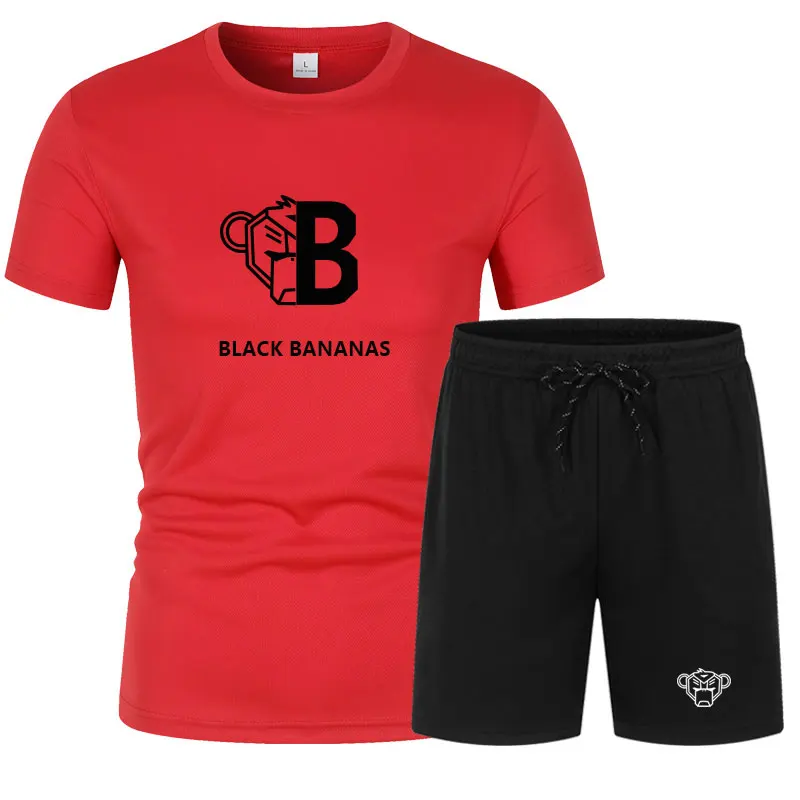 Spring Summer Black Bananas Fashion Branded Men's Clothing Graphic Cotton Printing Oversized T-shirt+Shorts Sets tracksuit
Spring Summer Black Bananas Fashion Branded Men's Clothing Graphic Cotton Printing Oversized T-shirt+Shorts Sets tracksuit