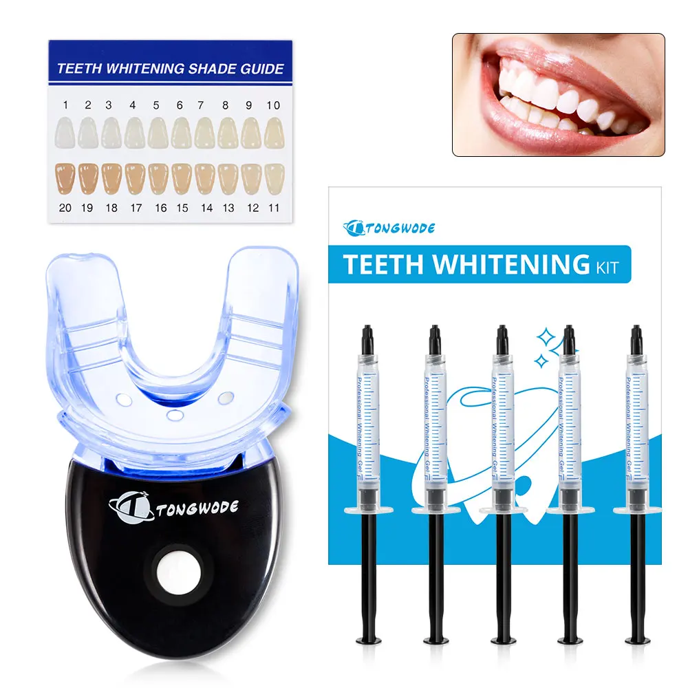 TONGWODE Teeth Whitening Dental Peroxide Teeth Whitening LED Accelerator Light Dental Equipment Tooth Bleaching Gel Pen Kits
TONGWODE Teeth Whitening Dental Peroxide Teeth Whitening LED Accelerator Light Dental Equipment Tooth Bleaching Gel Pen Kits