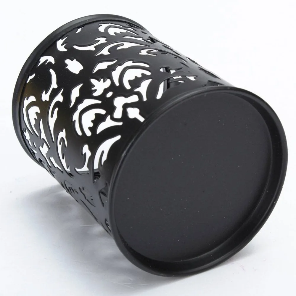 Metal Pen Holder Pen Pot Hollow Flower Pattern Round LW 
Metal Pen Holder Pen Pot Hollow Flower Pattern Round LW
