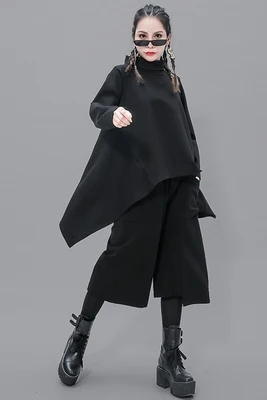 Irregular two-piece Women's matching half-turtleneck Cape jacket large pocket baggy waist trousers women's suit
Irregular two-piece Women's matching half-turtleneck Cape jacket large pocket baggy waist trousers women's suit