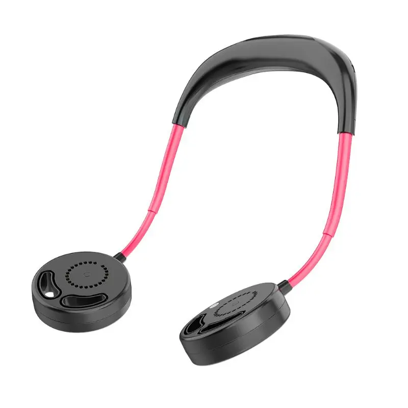 Handsfree neckband hanging USB leafless rechargeable hanging neck double fan Q81F 
Handsfree neckband hanging USB leafless rechargeable hanging neck double fan Q81F