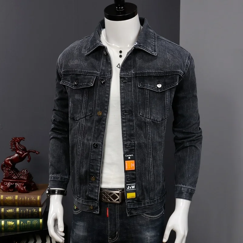 Casual Black Denim Jacket Men Autumn Cotton Pilot Coat Hat Detachable Outerwear
Casual Black Denim Jacket Men Autumn Cotton Pilot Coat Hat Detachable Outerwear
