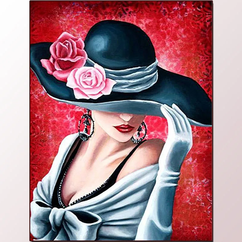5D Full Diamond Painting Woman Wearing Hat DIY Embroidery Decorations For Home Rhinestones Pictures Crafts
5D Full Diamond Painting Woman Wearing Hat DIY Embroidery Decorations For Home Rhinestones Pictures Crafts