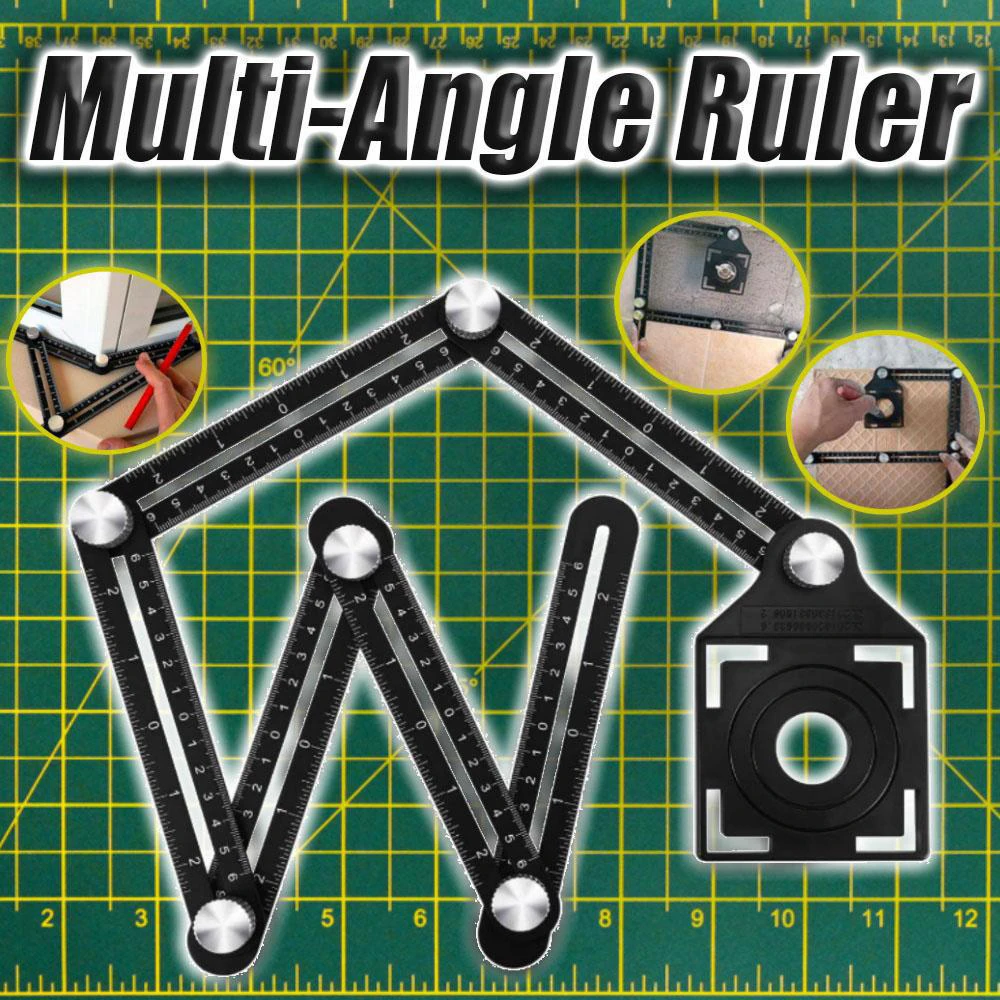 Adjustable Ceramic Tile Hole Locator Folding Ruler Multi Angle Ruler Drill Guide Woodworking Gauge Slide Ruler Measuring Tools
Adjustable Ceramic Tile Hole Locator Folding Ruler Multi Angle Ruler Drill Guide Woodworking Gauge Slide Ruler Measuring Tools