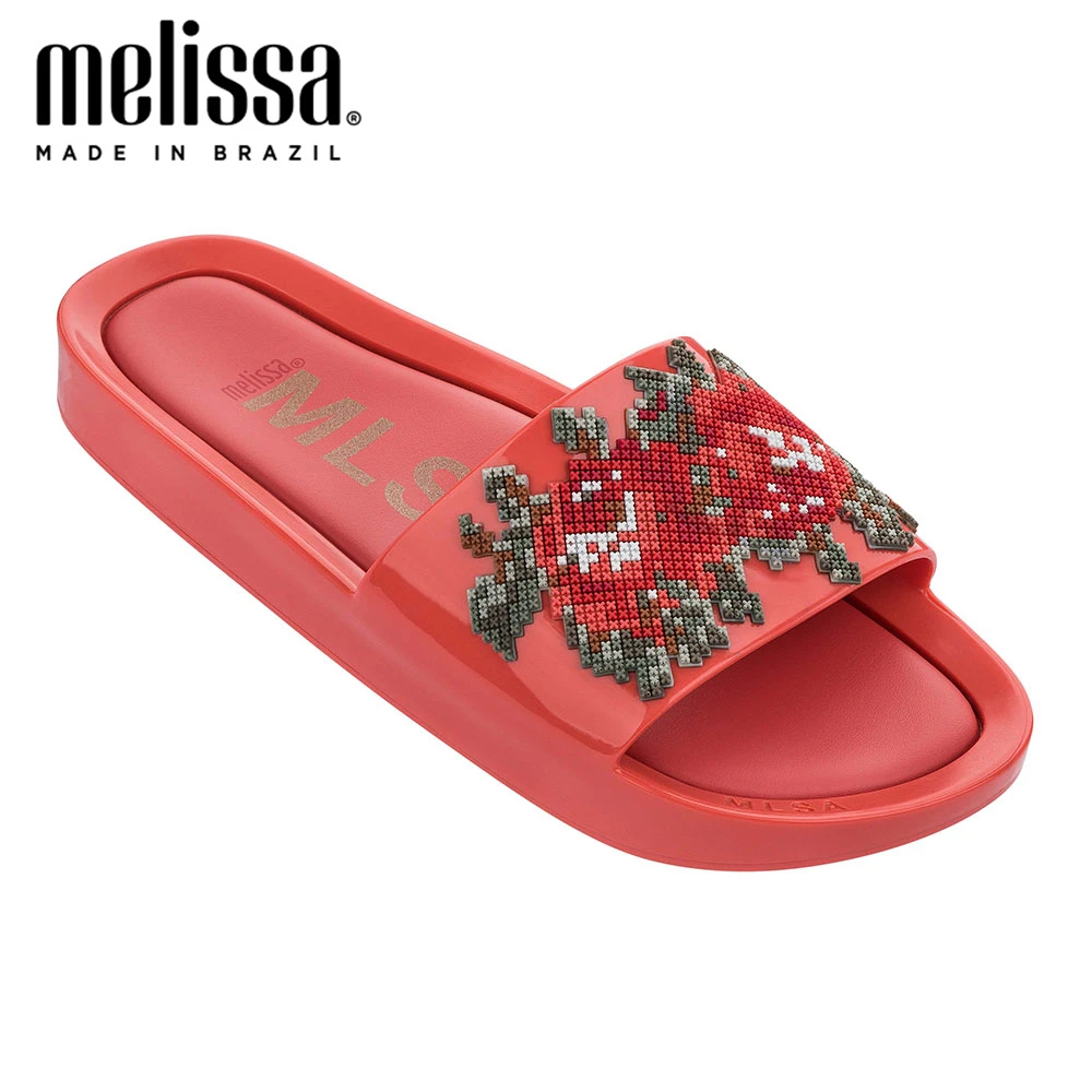 Фото Melissa пляжные шлепанцы с цветами женская прозрачная обувь модные - купить