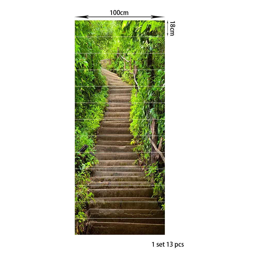 13pcs/set 3D Mountain Path Stair Stickers Waterproof Removable Self-adhesive Wall Floor Decal DIY Home Decor Decorative Sticker 
13pcs/set 3D Mountain Path Stair Stickers Waterproof Removable Self-adhesive Wall Floor Decal DIY Home Decor Decorative Sticker