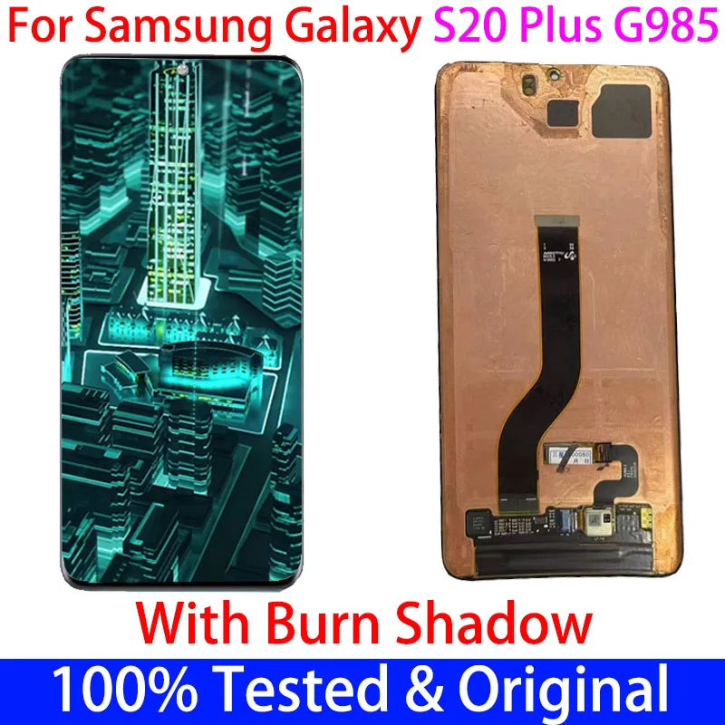 Original With burn shadow For SAMSUNG Galaxy S20 Plus G985 G985F G985U S20PLUS S20+ LCD Display Touch Screen Digitizer Assembly
Original With burn shadow For SAMSUNG Galaxy S20 Plus G985 G985F G985U S20PLUS S20+ LCD Display Touch Screen Digitizer Assembly
