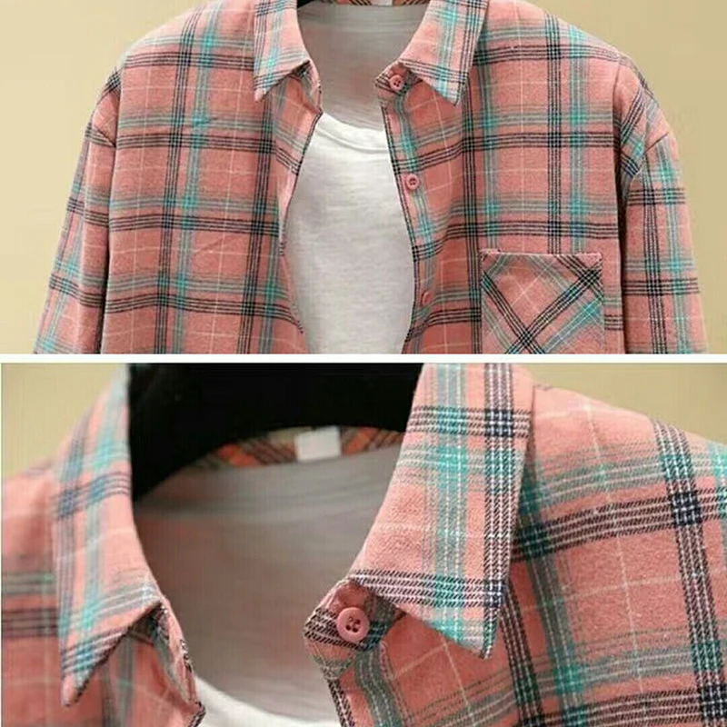 Shirts Women Plaid Vintage Trendy Ulzzang Basic 3 Colors Summer Sun-proof Ladies Top All-match Simple Long Sleeve Spring Loose
Shirts Women Plaid Vintage Trendy Ulzzang Basic 3 Colors Summer Sun-proof Ladies Top All-match Simple Long Sleeve Spring Loose