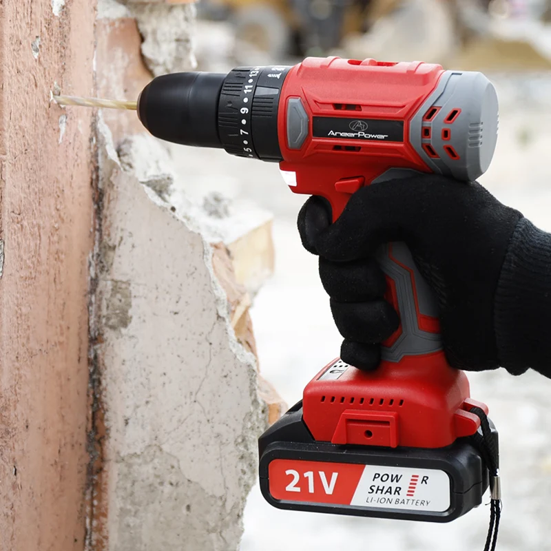 Brushless 21V Electric Drill Electric Screwdriver Wireless MultiFunction Rechargeable 1.5Ah Lithium Battery 2 Speed Impact Drill
Brushless 21V Electric Drill Electric Screwdriver Wireless MultiFunction Rechargeable 1.5Ah Lithium Battery 2 Speed Impact Drill
